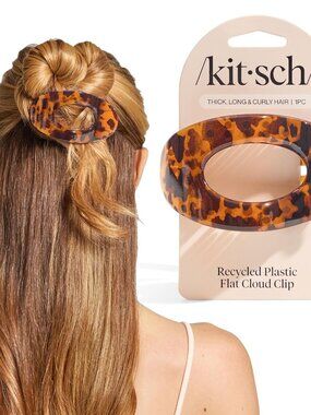 Large Flat Claw Clips for Women - Stylish Flat Hair Clips, Strong Hold for Thick